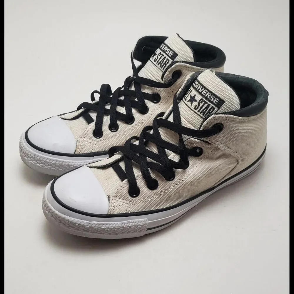 Unisex‎ Converse Ivory Canvas Black Label High St Parchment 151135C Size 6M 8W - Picture 5 of 7